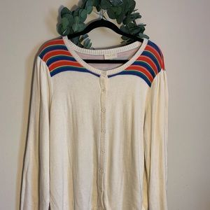 ModCloth Rainbow collar sweater, Size 4X